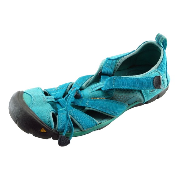 KEEN Youth Boys Shoes‎ Size 4 M Blue Fabric Sandals - Picture 1 of 7